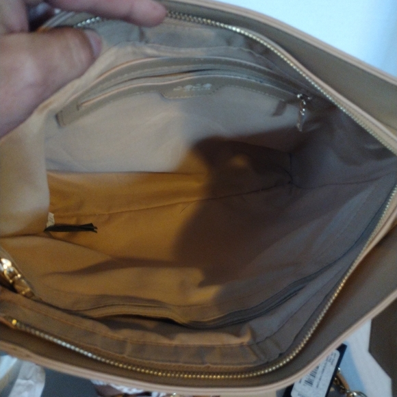 bebe Tan Tote Bag with Chain Straps - Picture 14 of 15